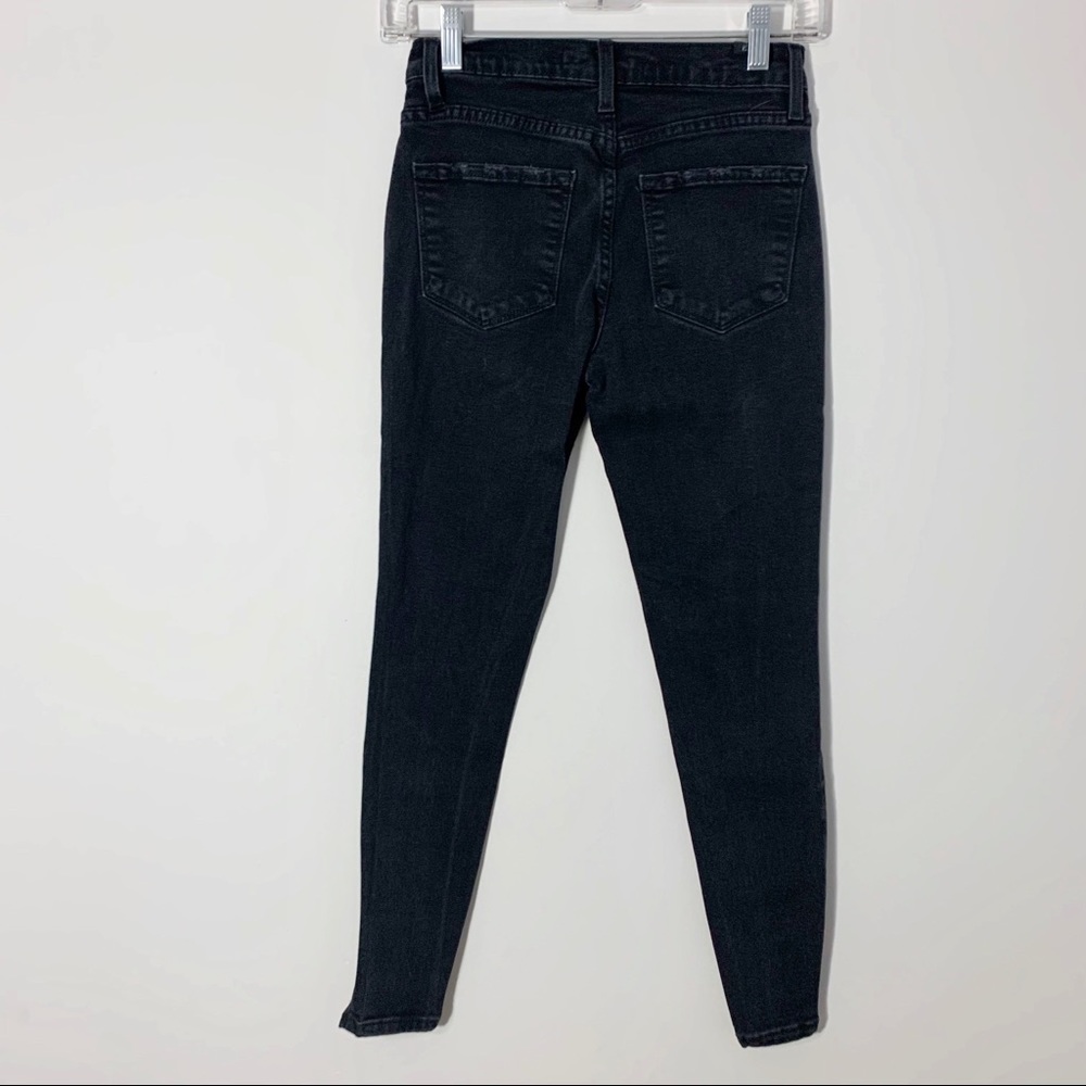 Kancan Ankle Skinny Black Distressed Jeans Size 25 - Picture 6 of 10